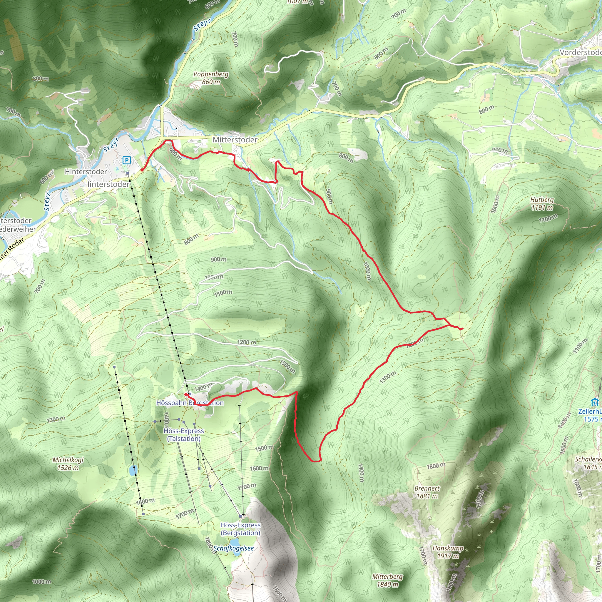 Hinterstoder mobile static map