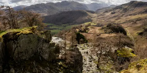 An image depicting the trail Seatoller to Sty Head and Grains Gill Walk and its surrounding area.