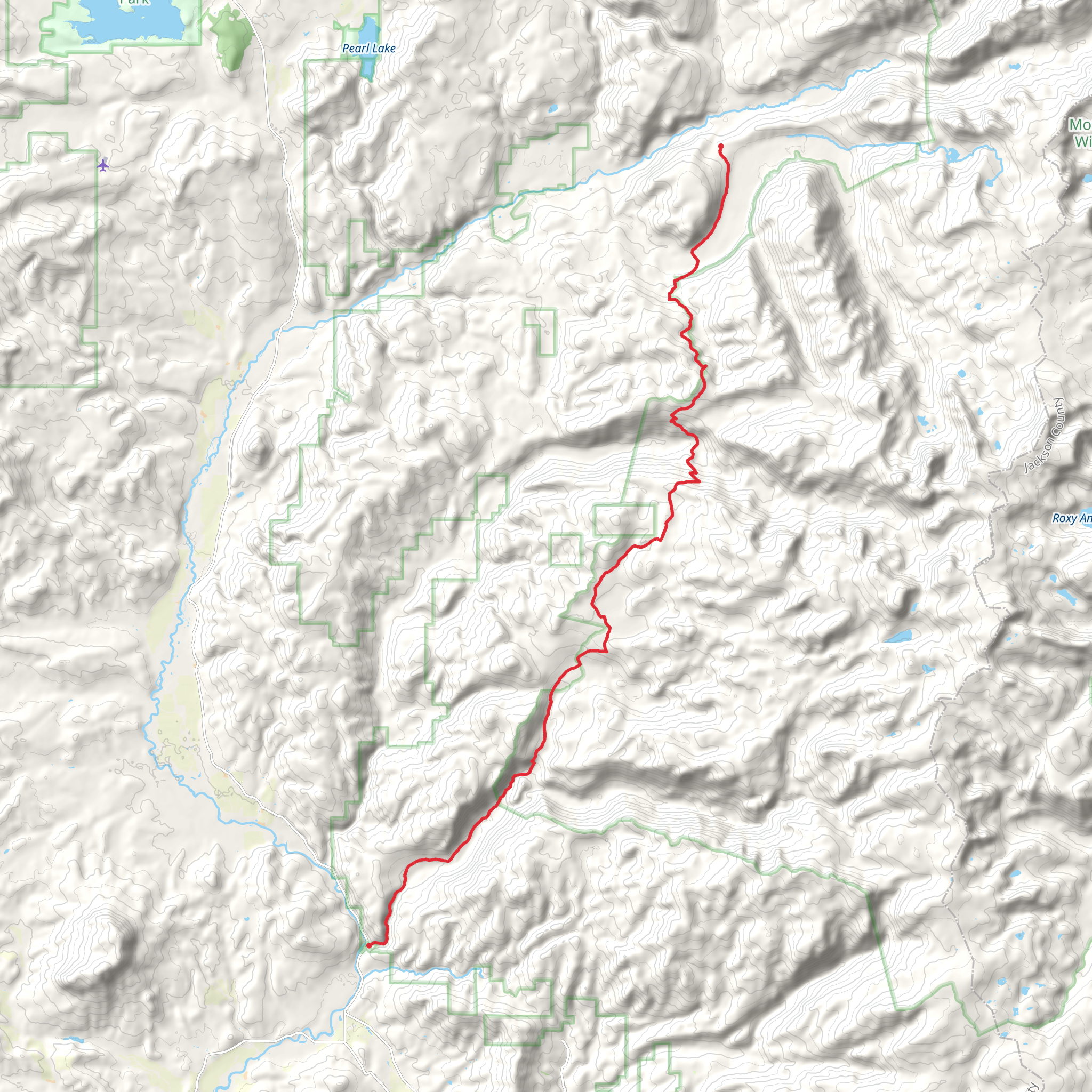 Swamp Park Trail mobile static map