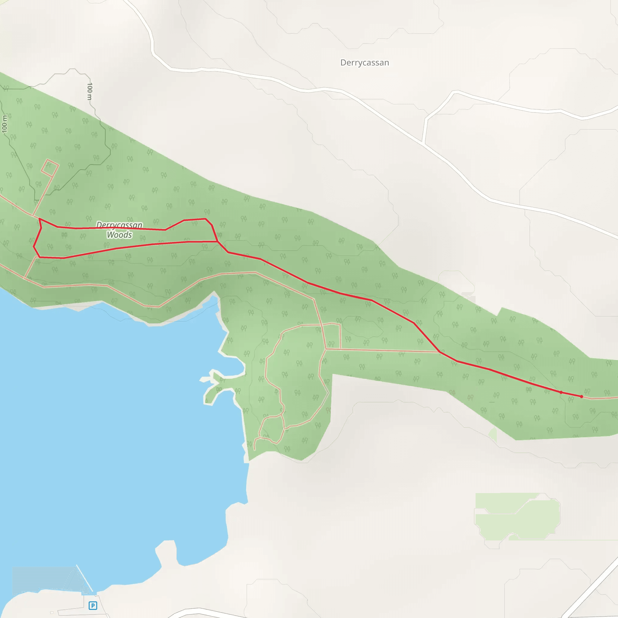 Derrycassan - Walled Garden Walk mobile static map