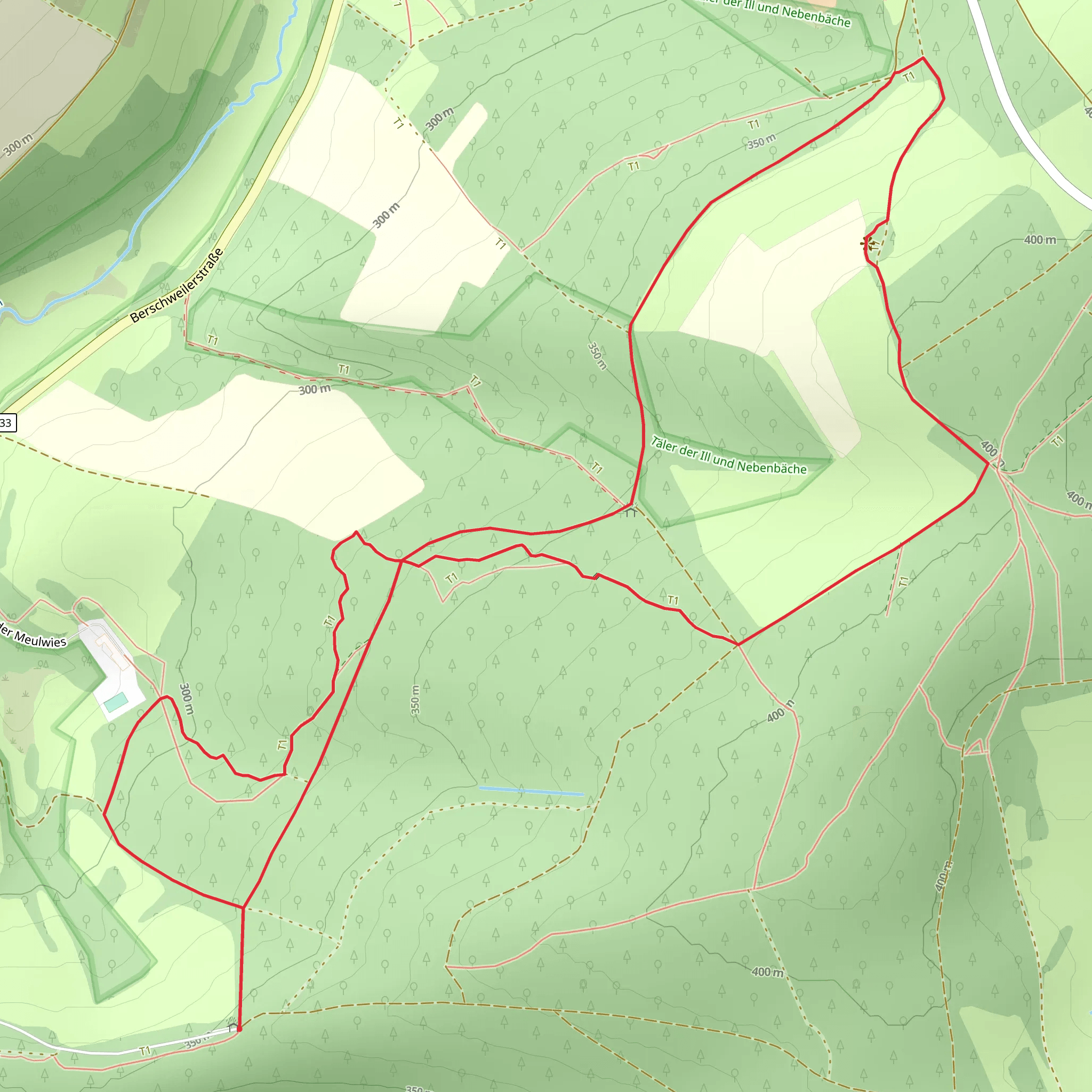 Biberpfad Circular Walk mobile static map