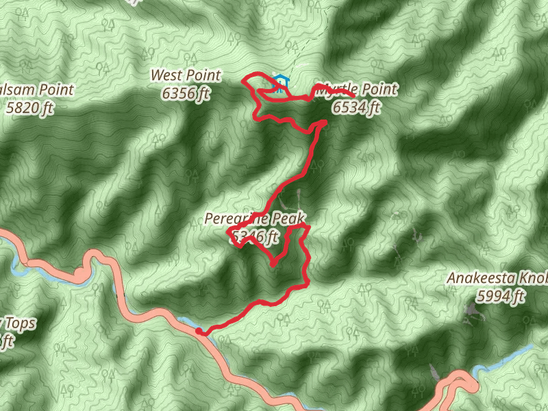 Myrtle Point, Mount le Conte and Cliif Top via Alum Cave Trail