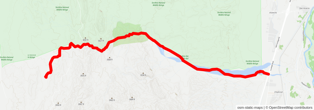 Southwestern Horseshoe Trail stage 146 Map