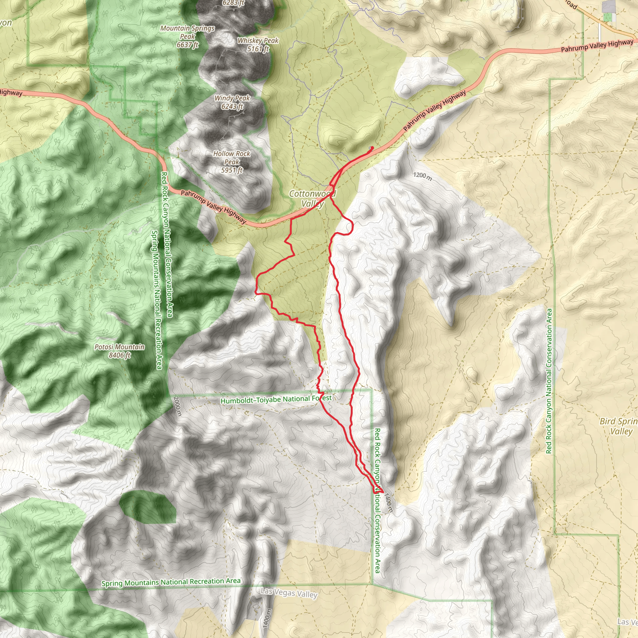 Dead Horse Loop via Latenight Connector mobile static map
