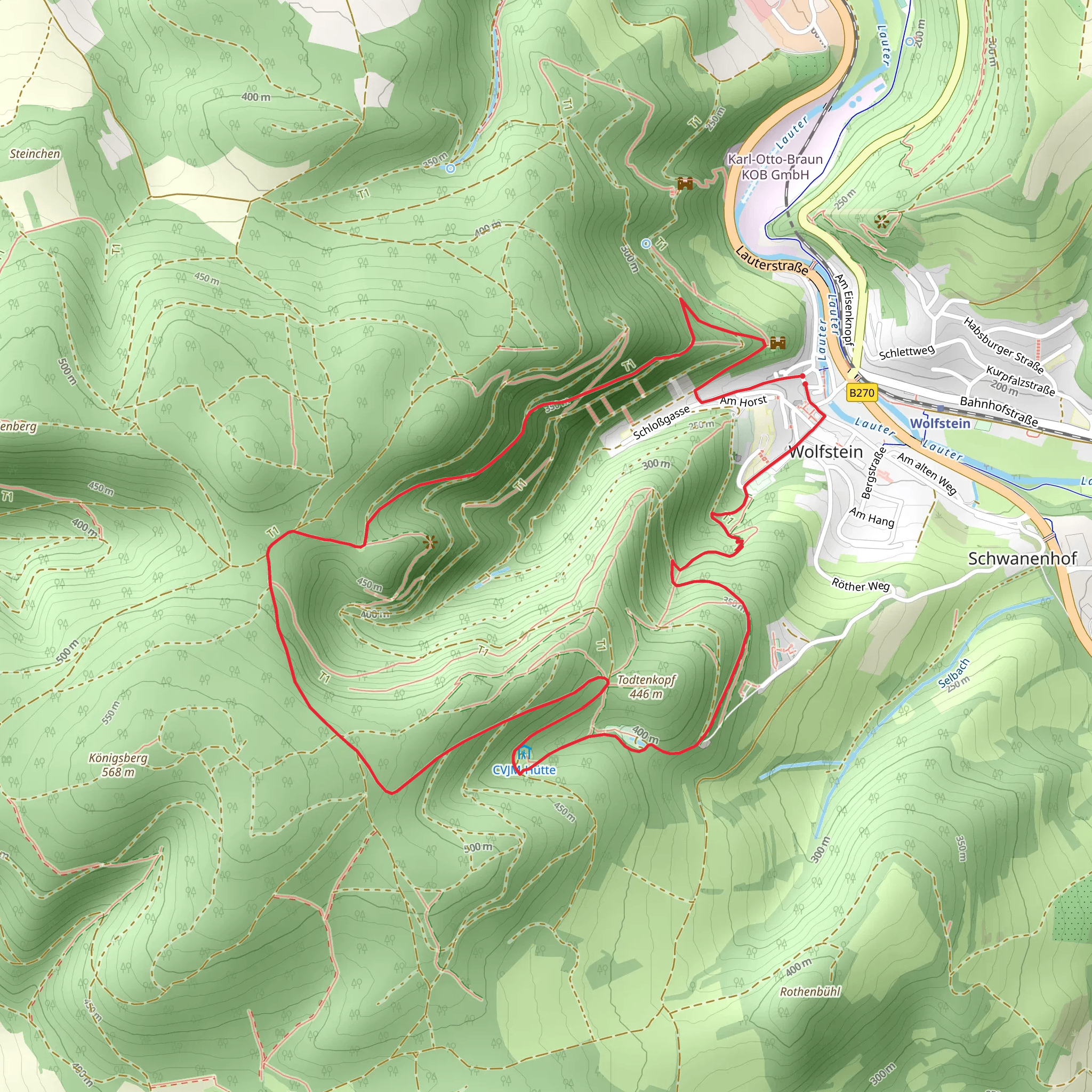 Maikurweg Loop mobile static map