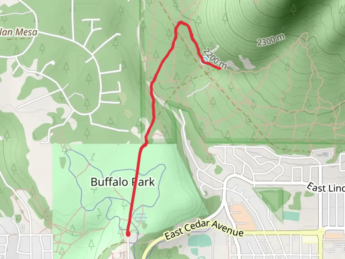 An image depicting the trail Arizona Trail-Lower Oldham and Forces of Nature and its surrounding area.