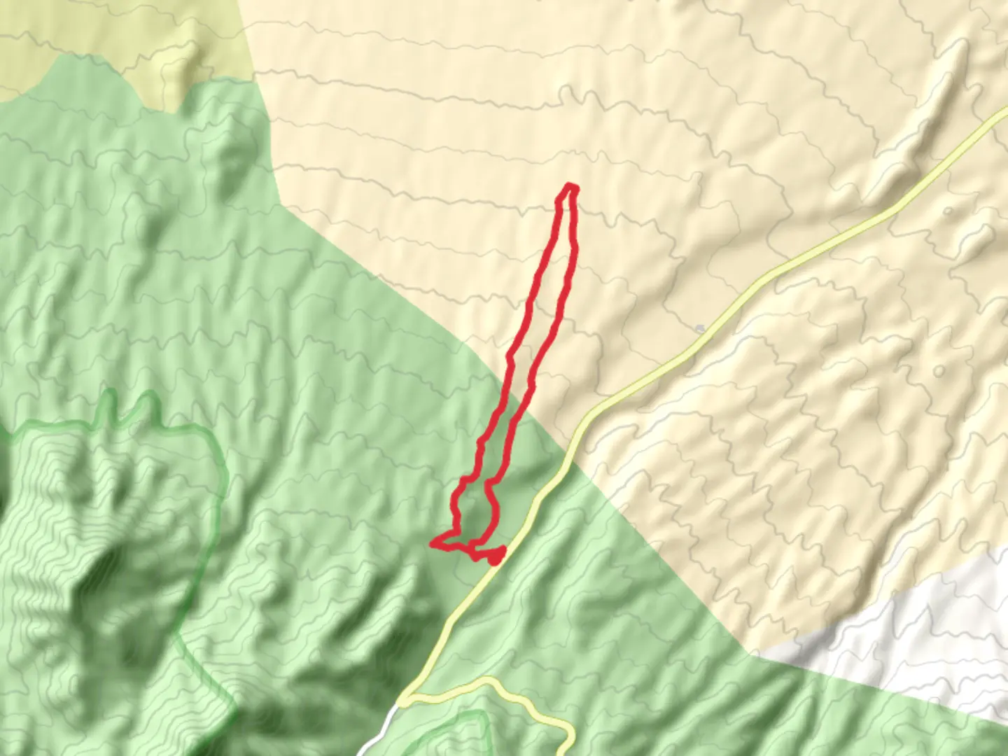 An image depicting the trail Blue, Green and Pinyon Pine Loop and its surrounding area.