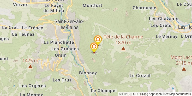 Goûter Route spur 1 Map