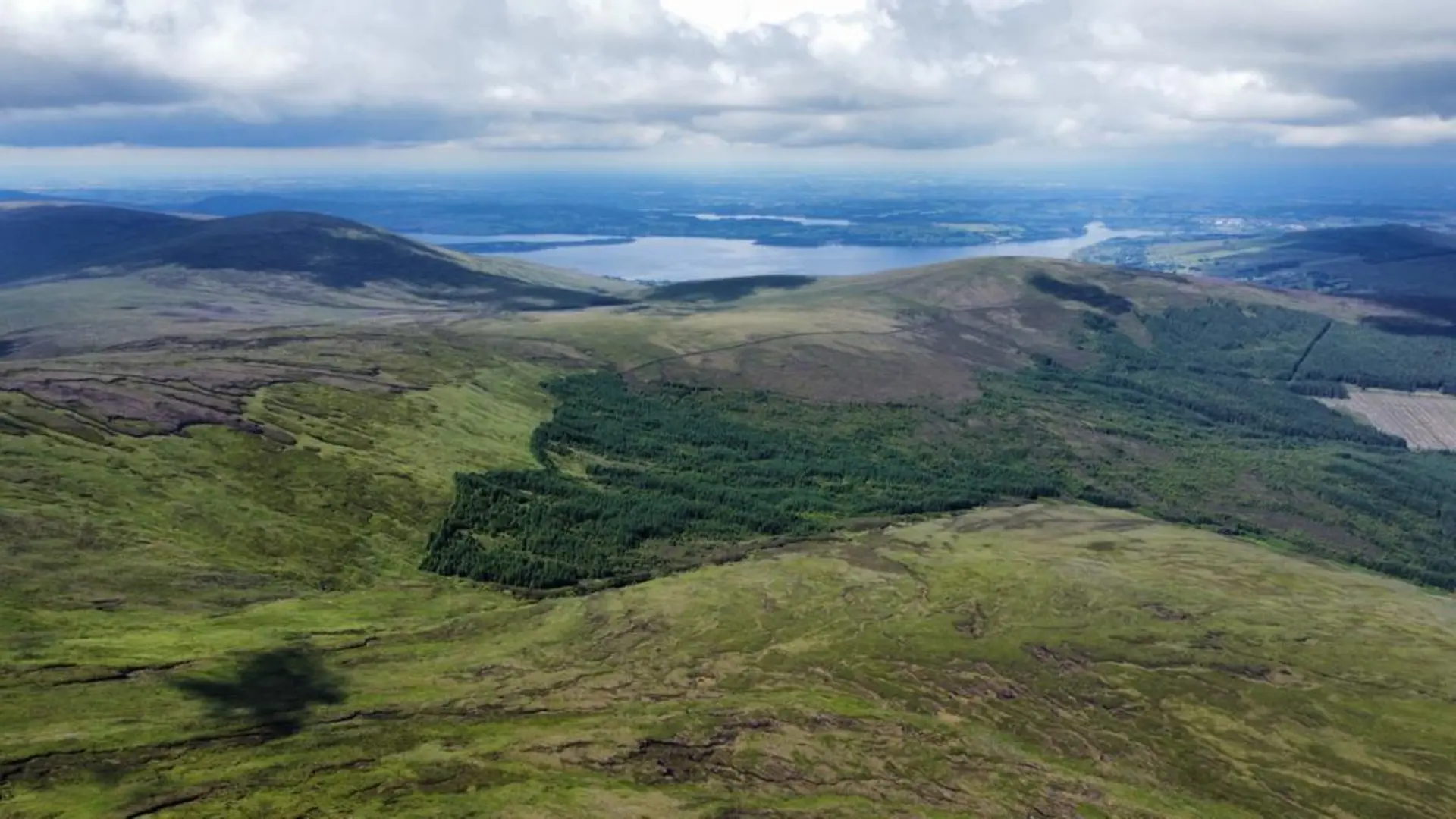 An image depicting the trail Mullaghcleevaun From Military Road and its surrounding area.