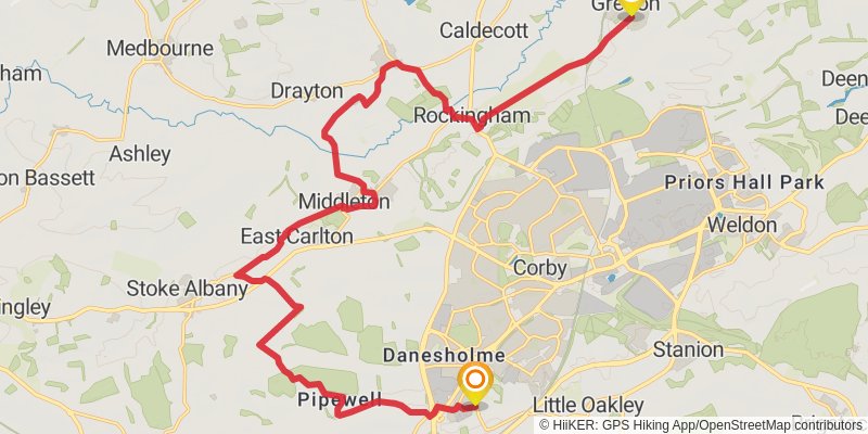 St Bernard's Way stage 19 Map