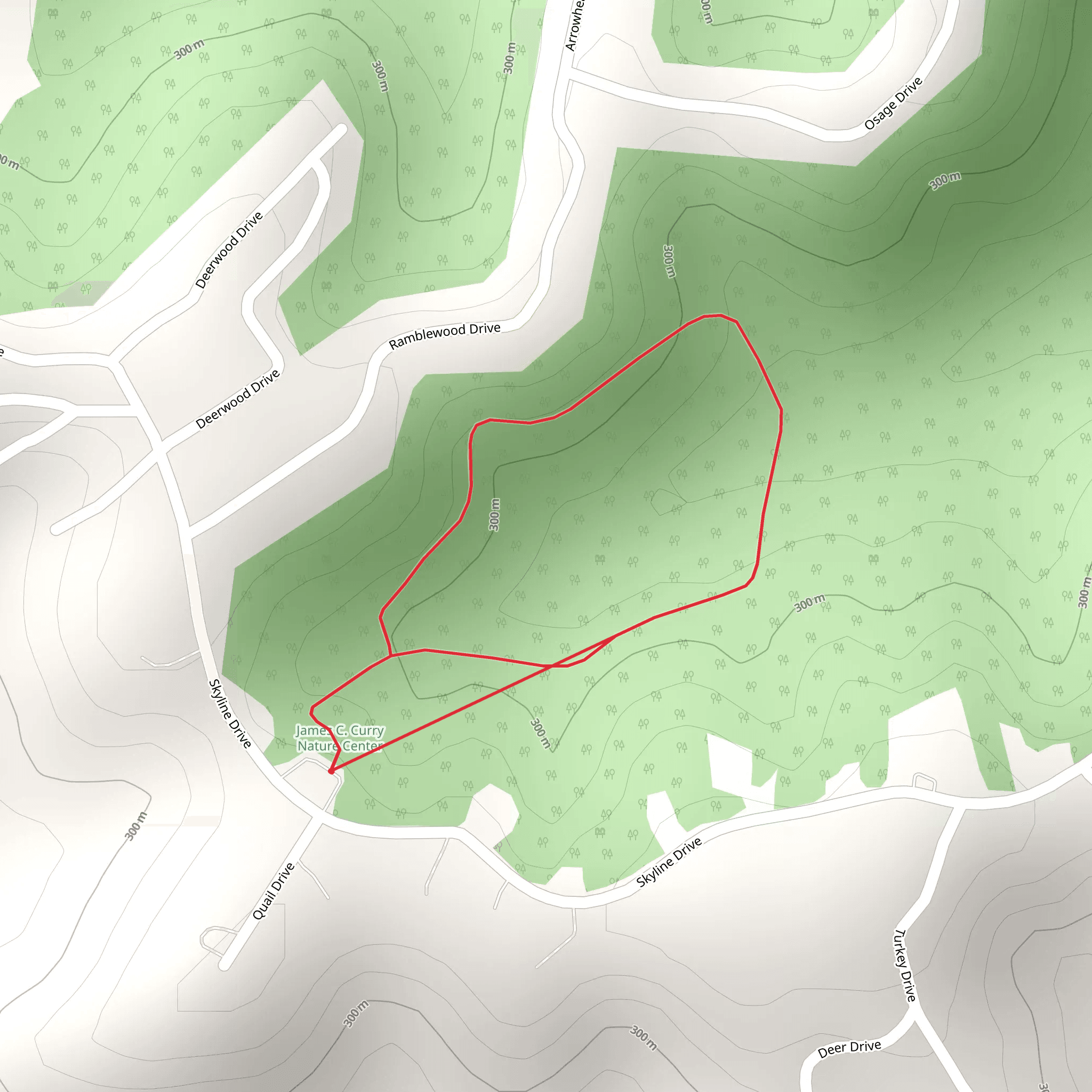 Skyline Drive Loop mobile static map