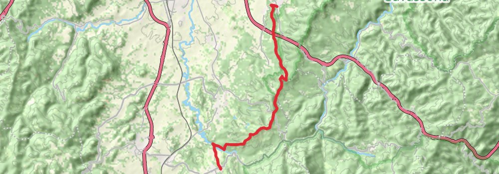 GR 2 La Junquera to Sant Adriá del Besos stage 9 Map