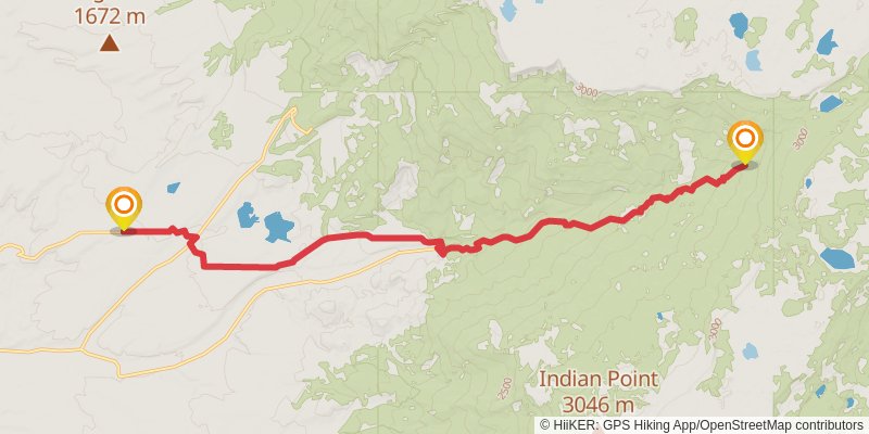 American Discovery Trail North Route stage 258 Map