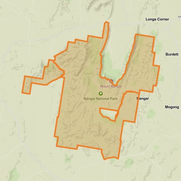 Nangar National Park mobile static map