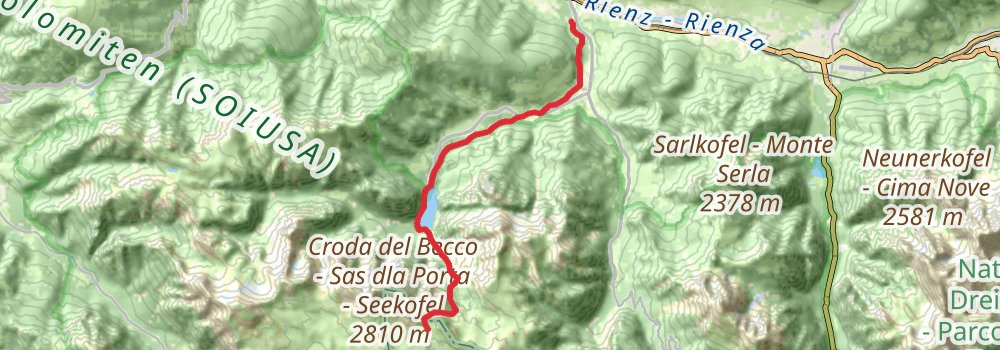 Via Alpina - Red Trail stage 32 Map
