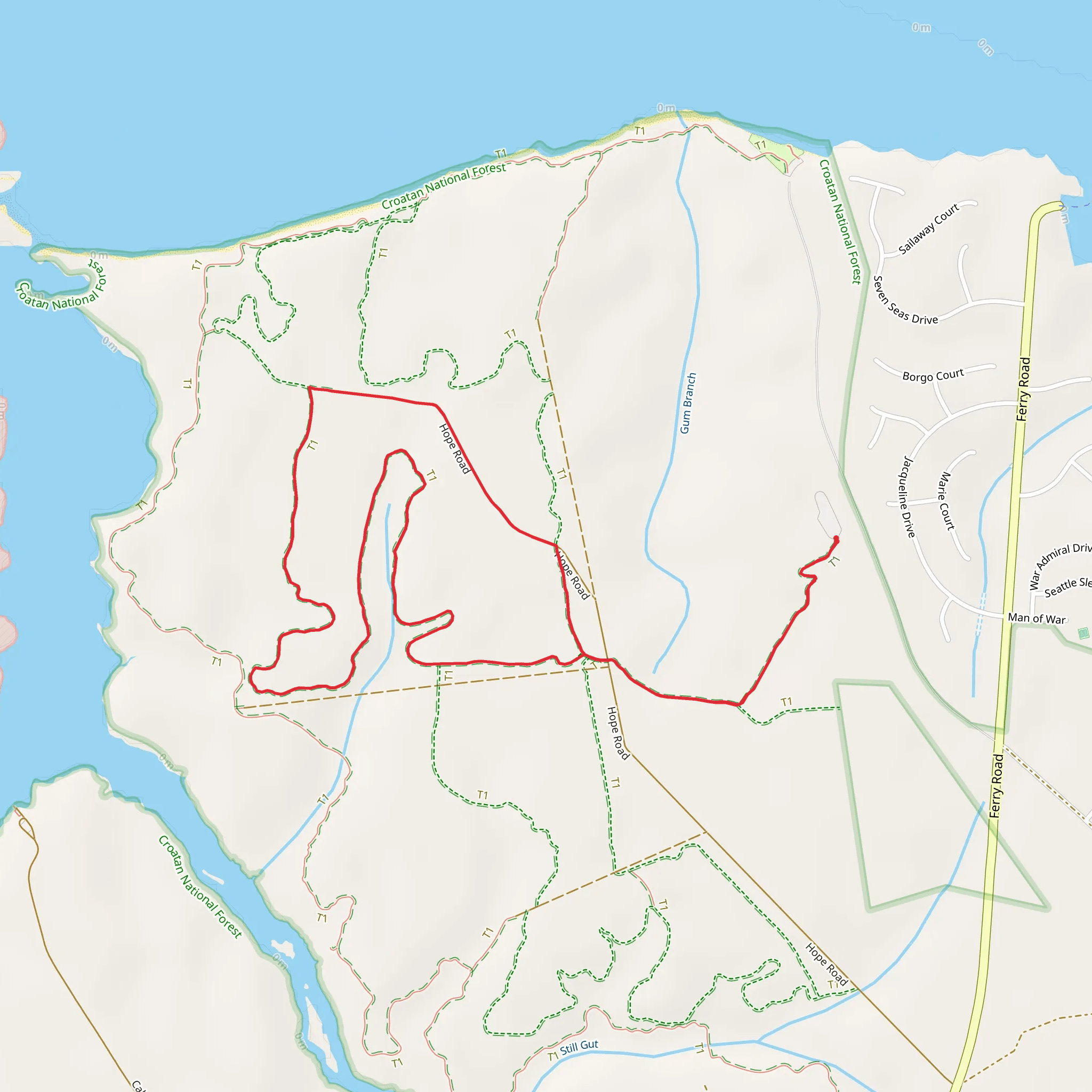 Wright Loop Trail mobile static map