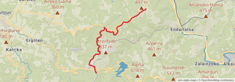 GR 285 Mendibai stage 9 Map