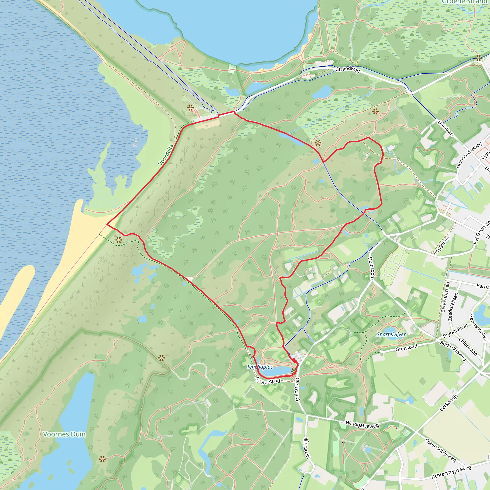 A J Bootpad and C Sipkesslag Loop via Tenellaplas mobile static map