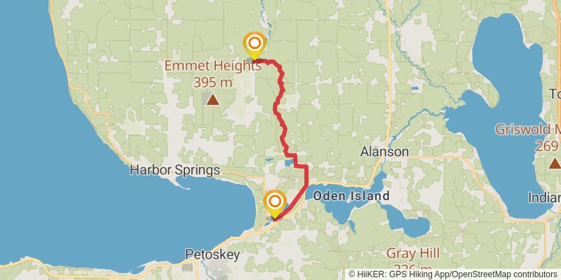 North Country Trail - Michigan Southeast stage 4 Map