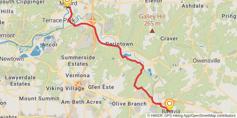 American Discovery Trail North Route stage 84 Map