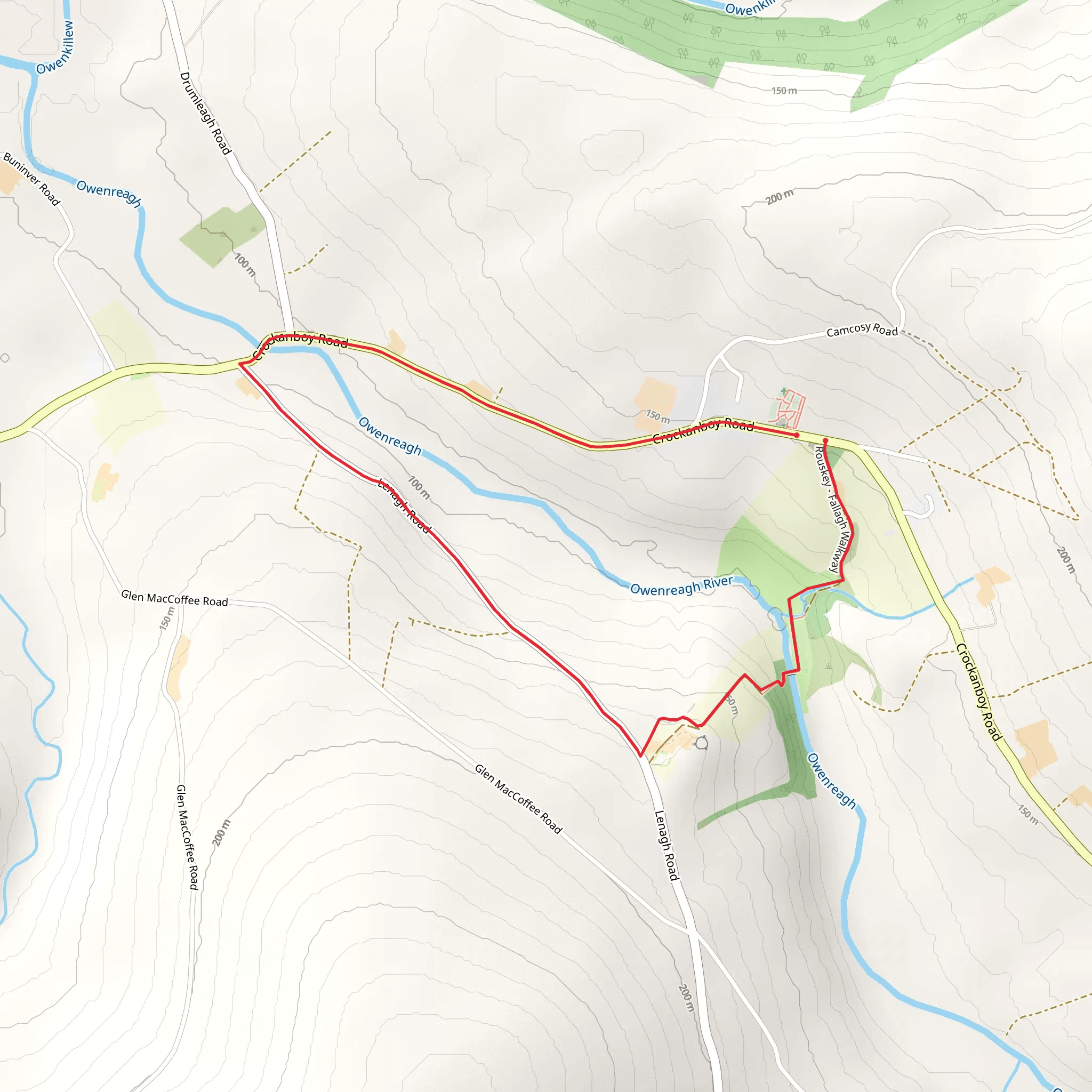Rousky Walk mobile static map