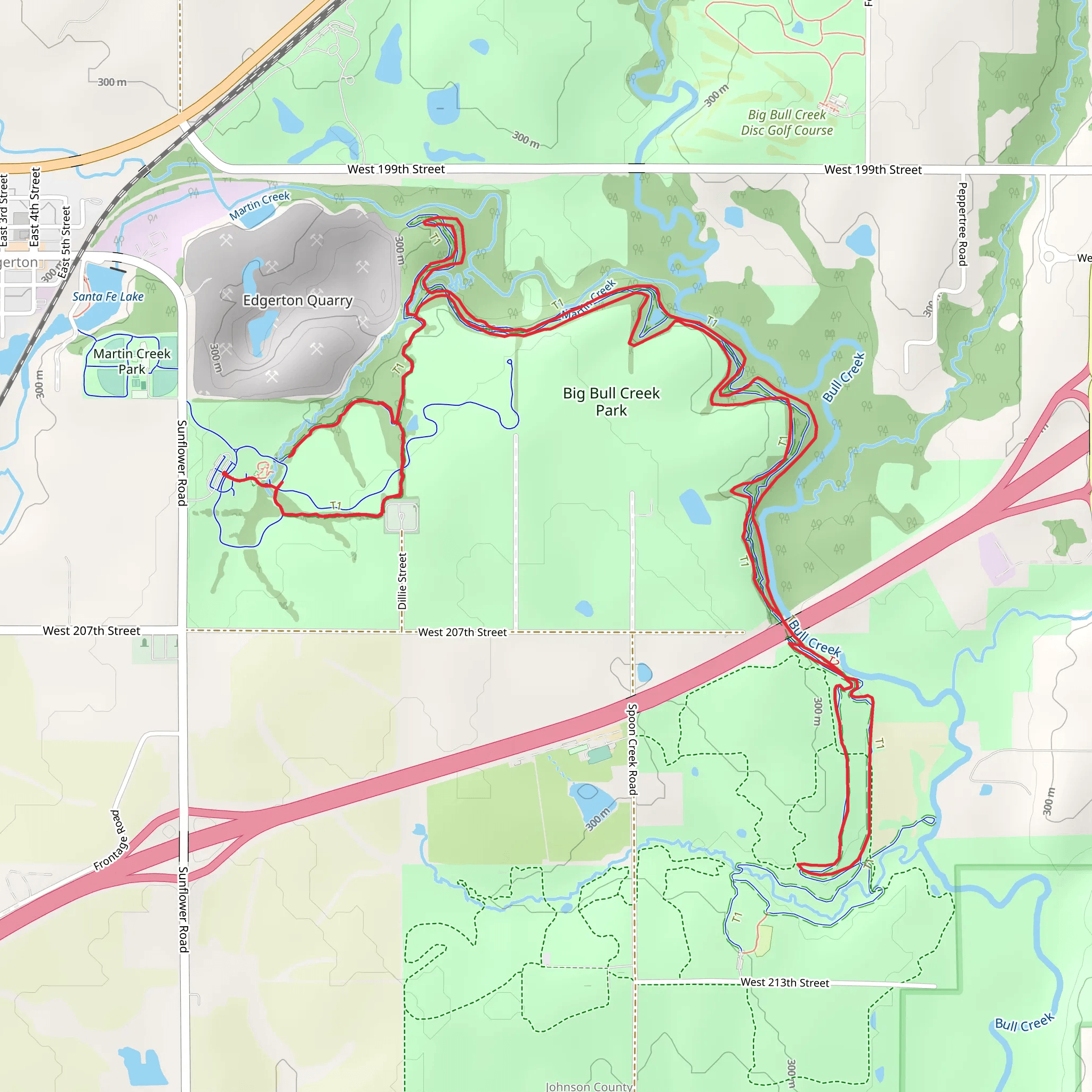 Horseshoe and Bull Creek Loop mobile static map