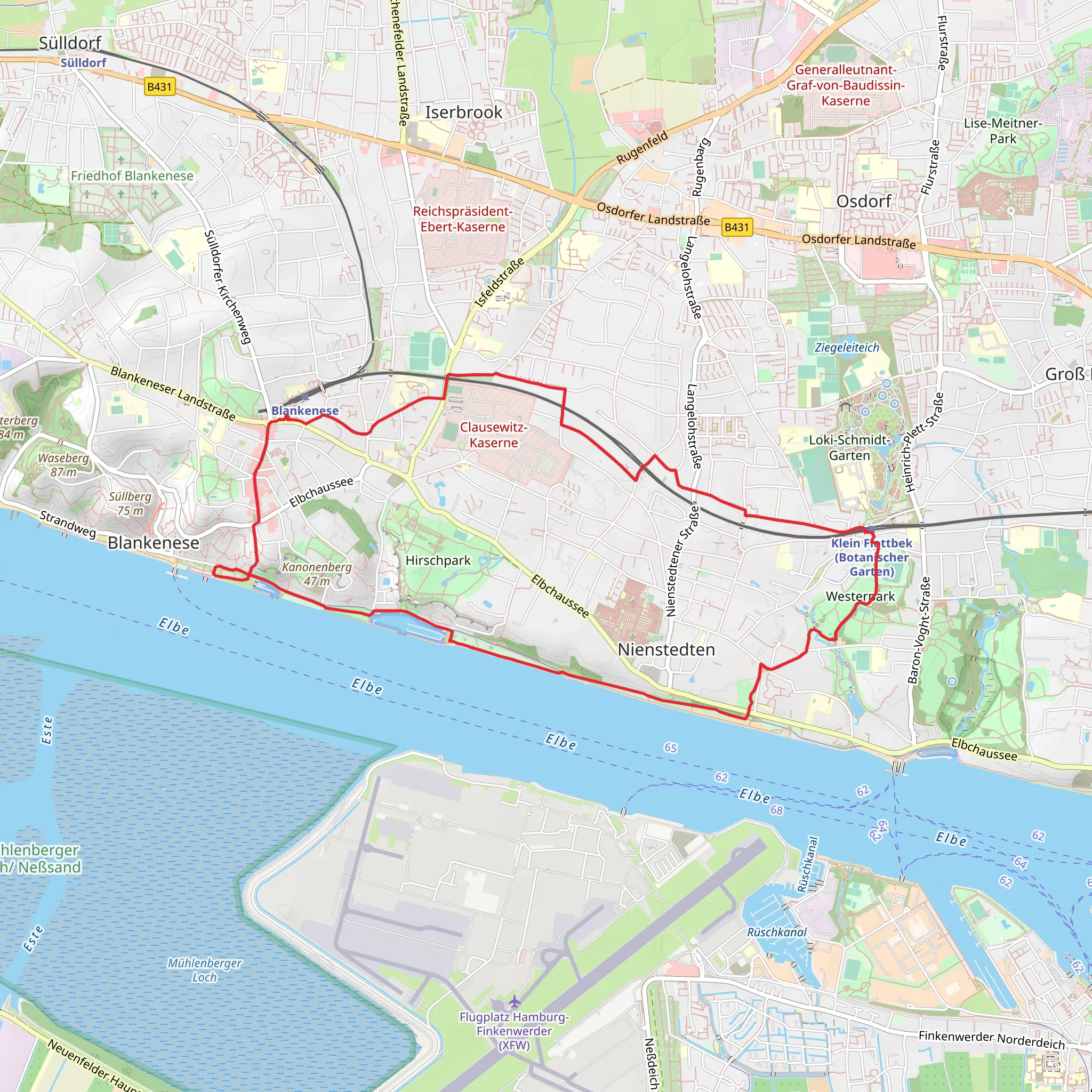 Jollenhafengemeinschaft Mühlenberg via Jakobsweg via Baltica mobile static map
