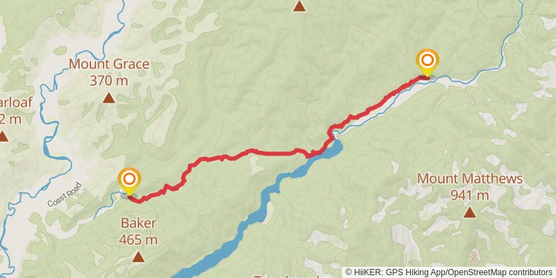 Mt Matthews stage 1 Map