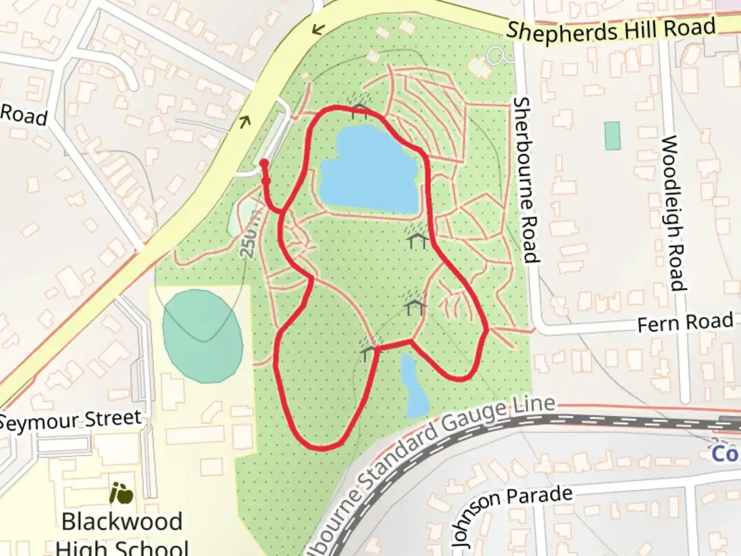 An image depicting the trail Wittunga Naming Walk and its surrounding area.