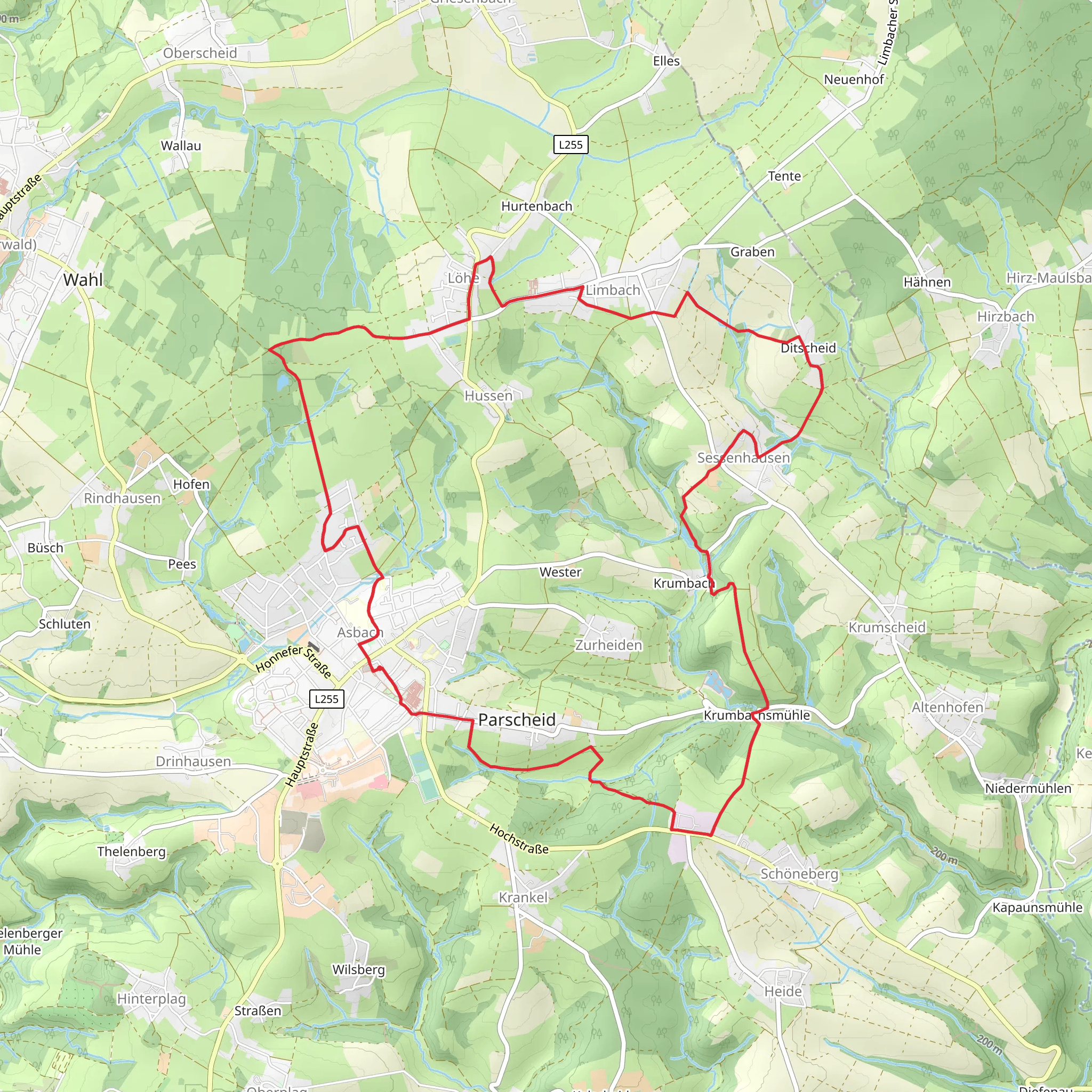 Kirchspielweg mobile static map