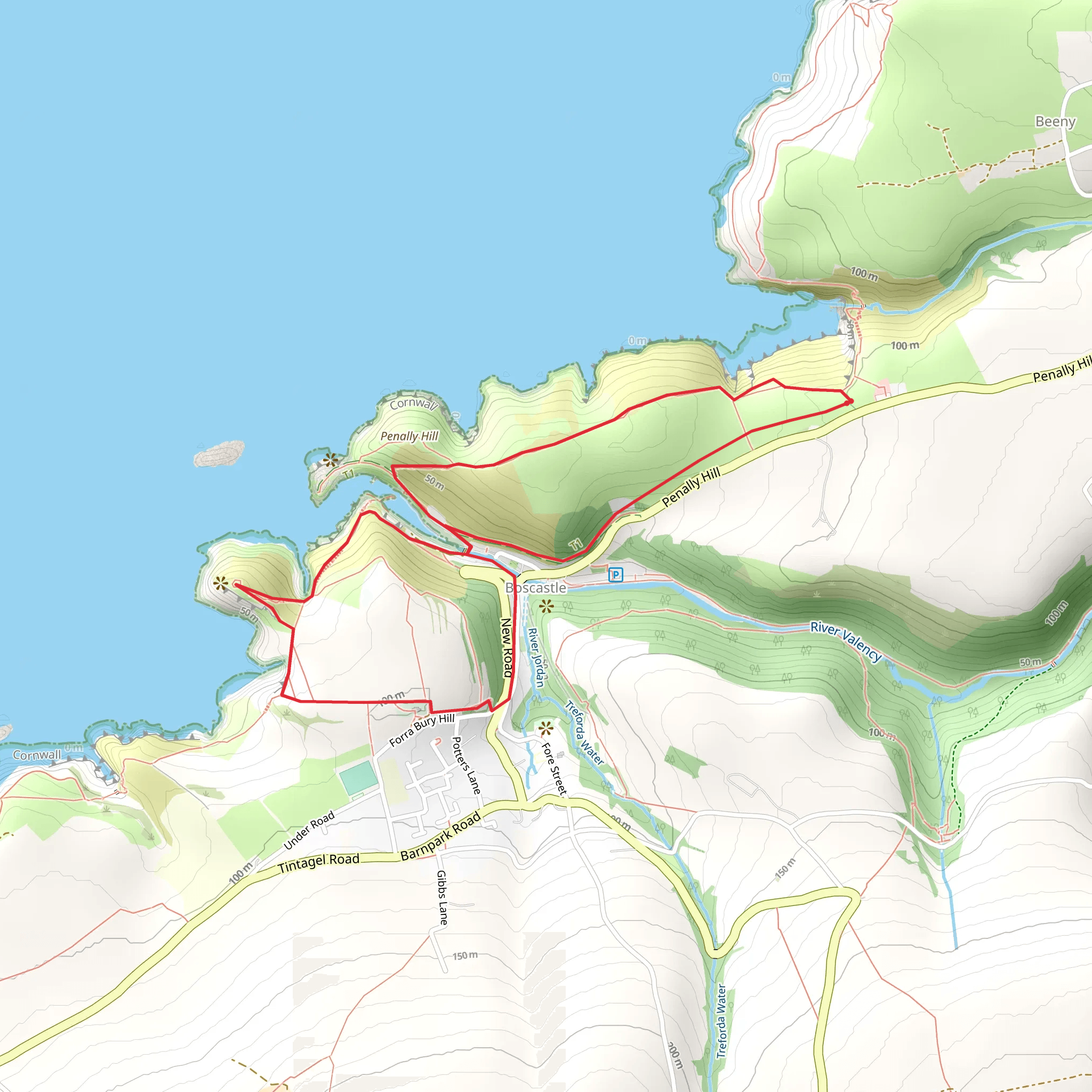 Boscastle Farm Shop - Boscastle and Forrabury mobile static map