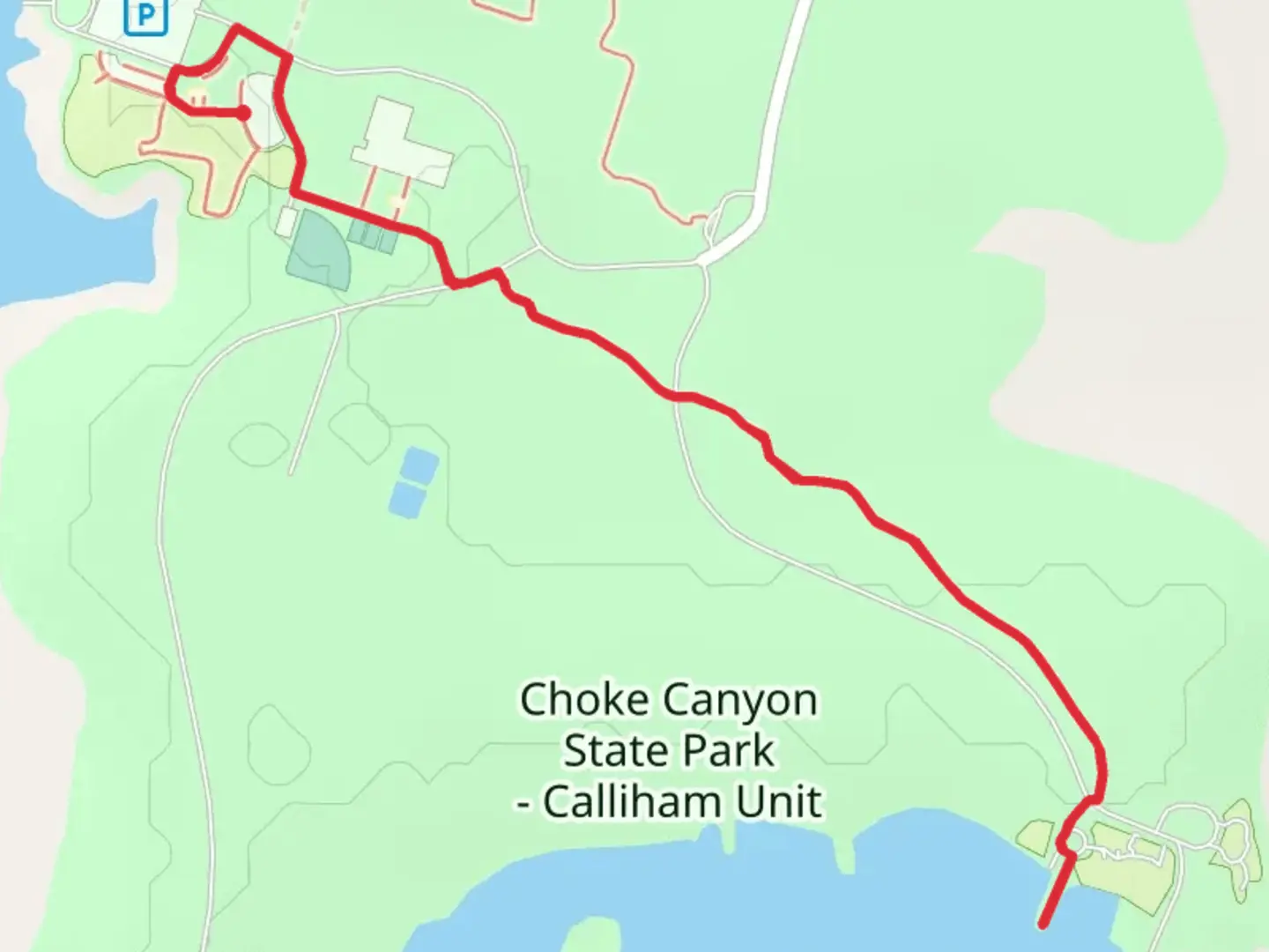 An image depicting the trail Seventy Five Acre Lake - Dove Place and Hawk Allley and its surrounding area.