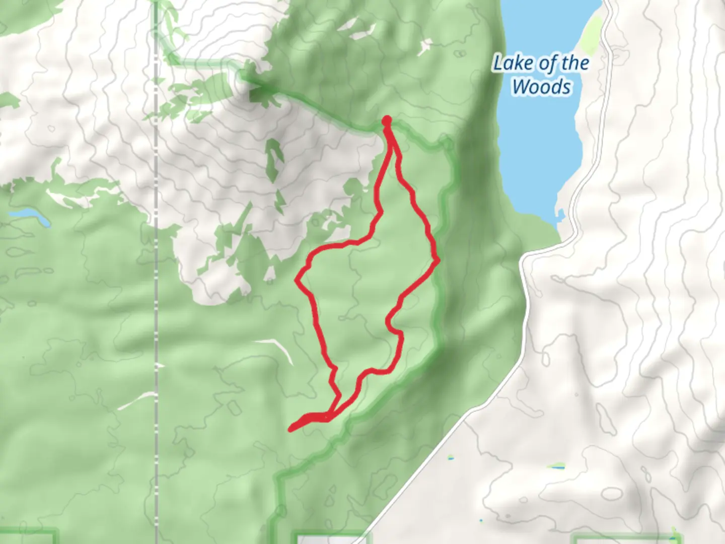 An image depicting the trail Brown Mountain and Pacific Crest Loop Trail and its surrounding area.
