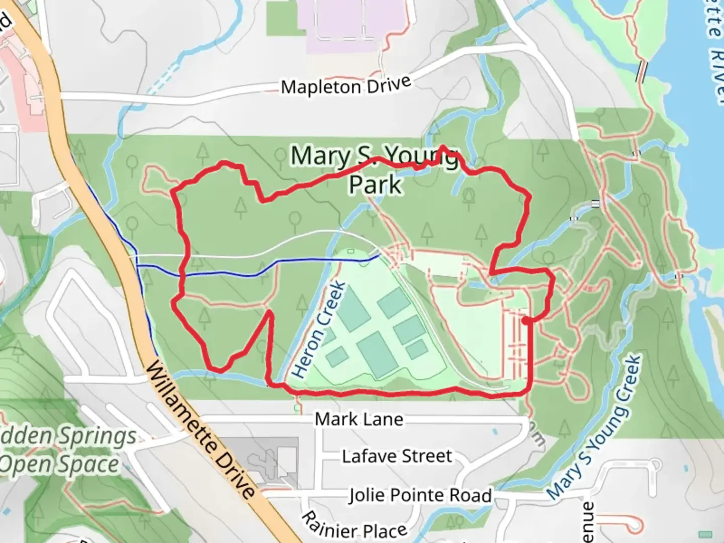 An image depicting the trail Heron Creek Loop Trail and its surrounding area.