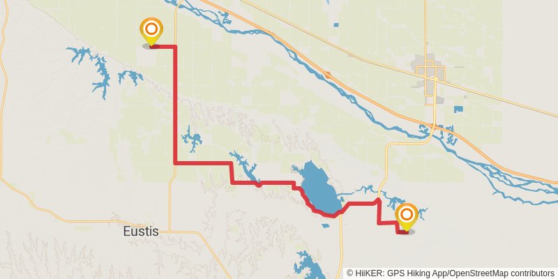 American Discovery Trail - North stage 58 Map
