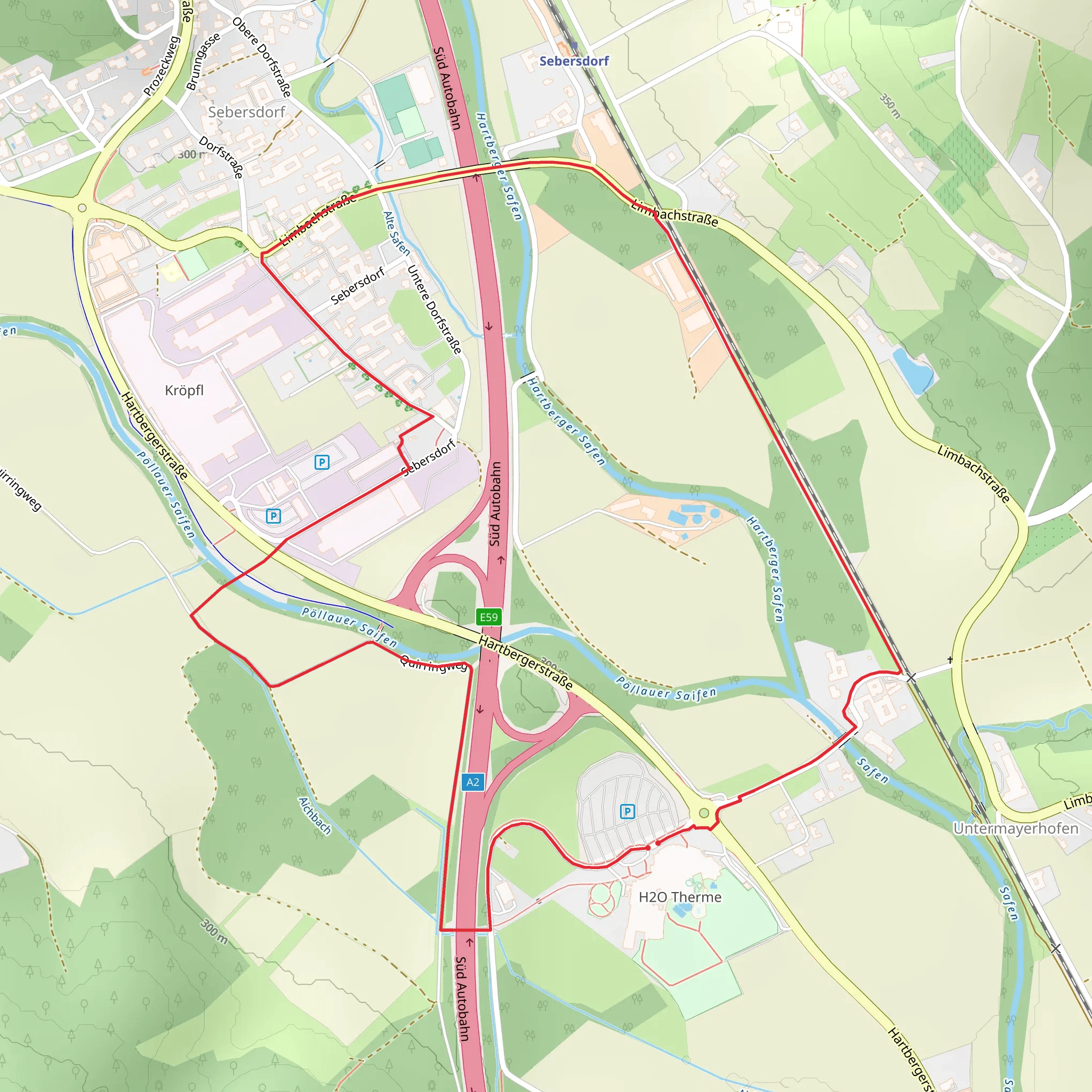 Sebersdorf Rundweg mobile static map