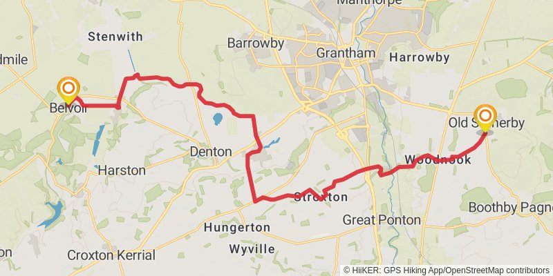 Cross Britain Way stage 4 Map