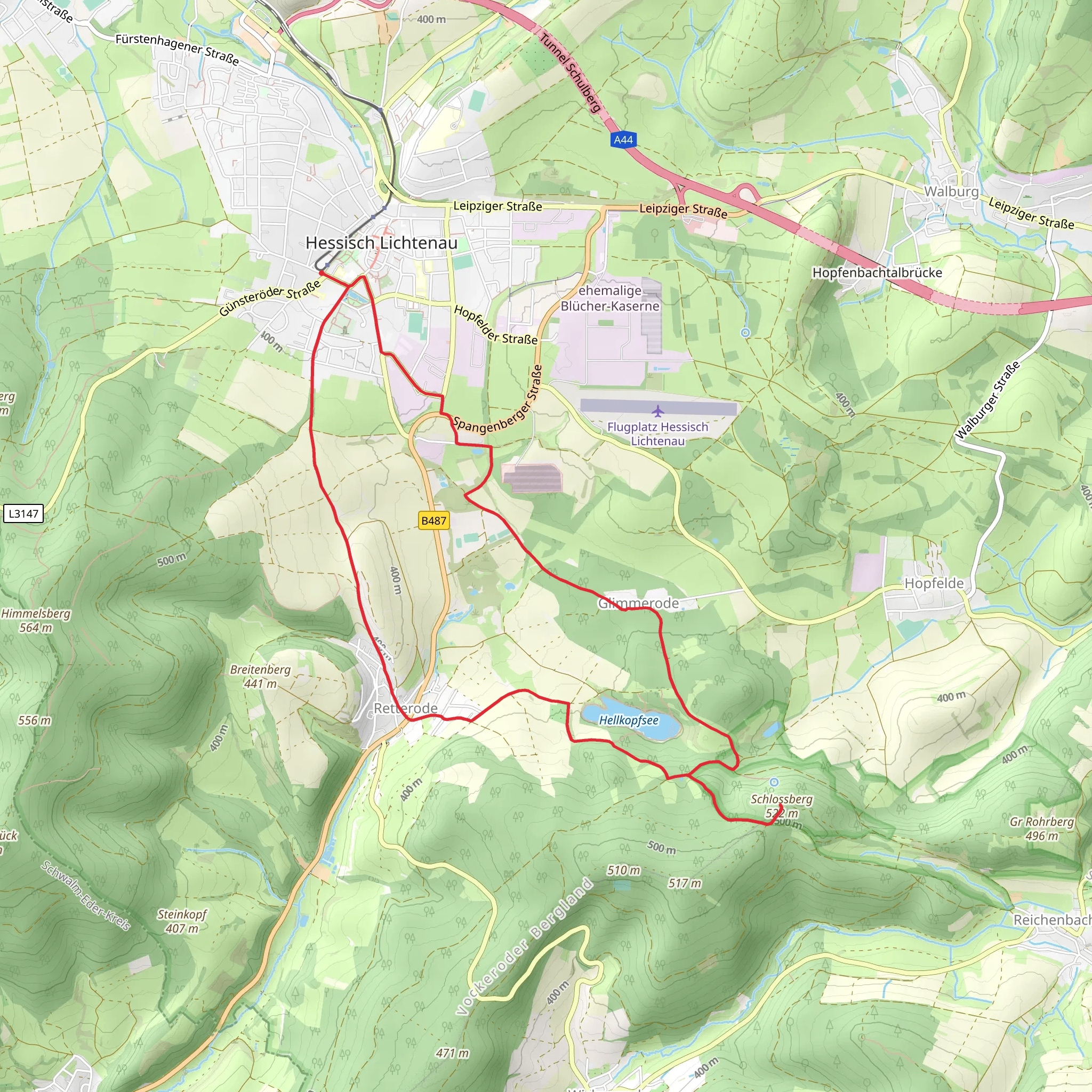Schlossberg via Grimmsteig mobile static map