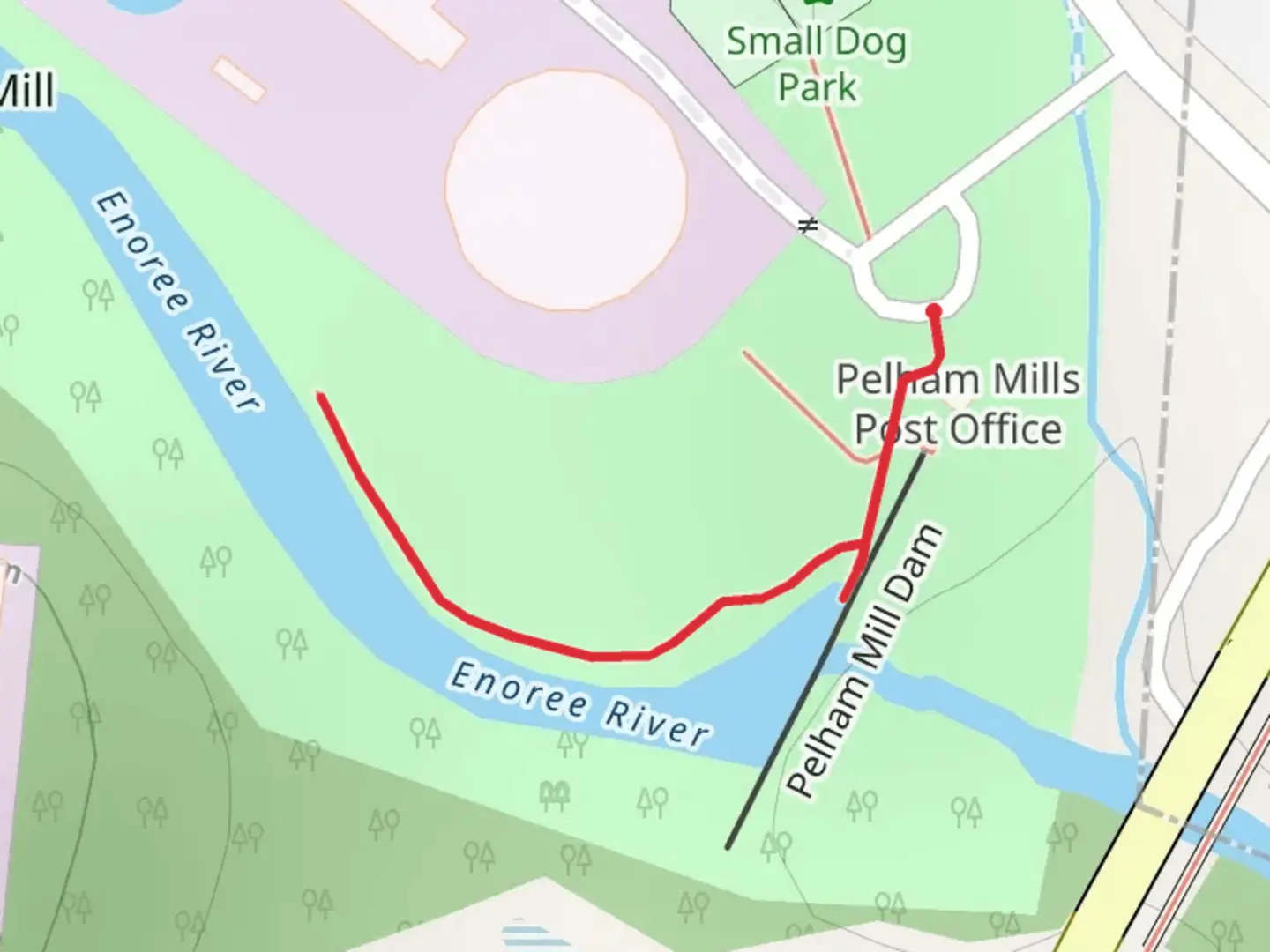 An image depicting the trail Enoree River and its surrounding area.