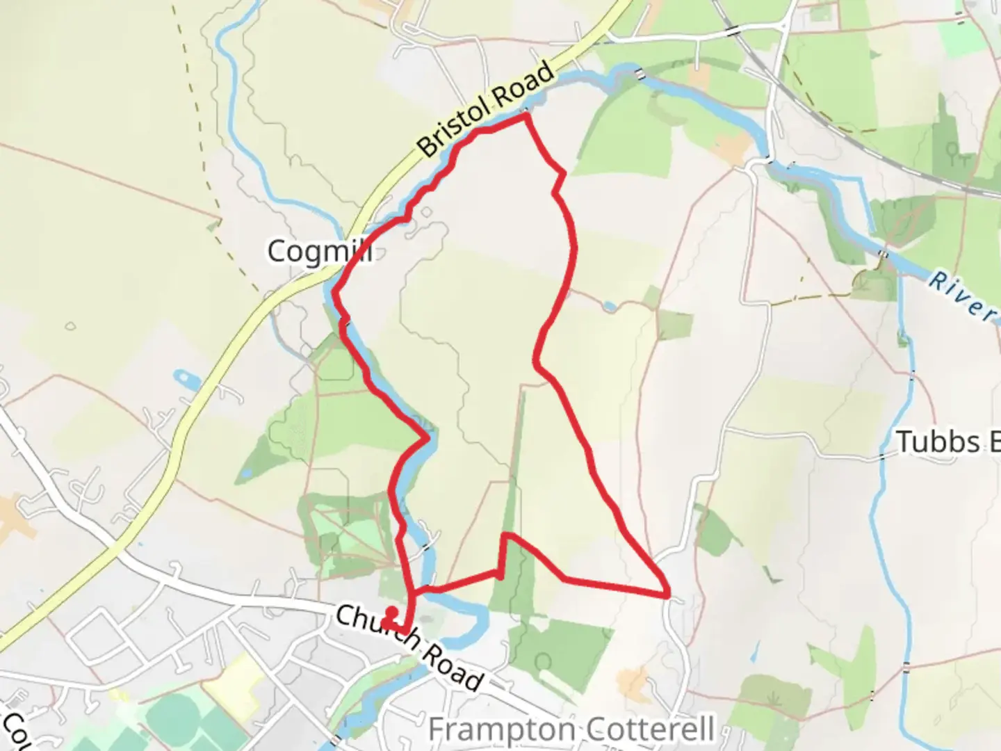 An image depicting the trail Roden Acre Wood and Frome Valley Walkway and its surrounding area.
