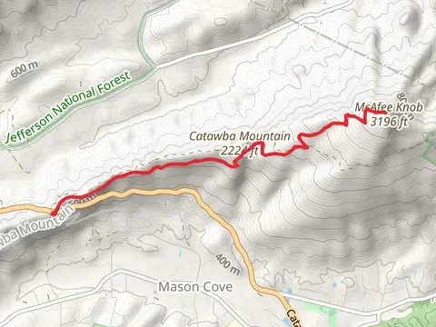 McAfee Knob via Appalachian Trail