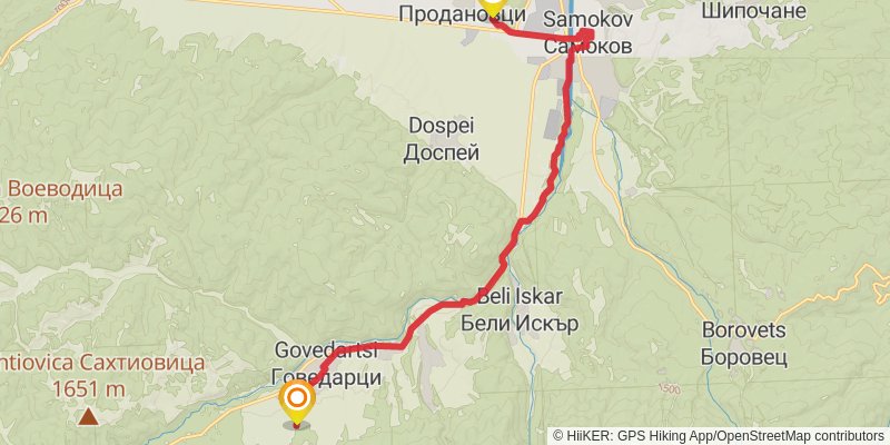 Sultans Trail stage 81 Map