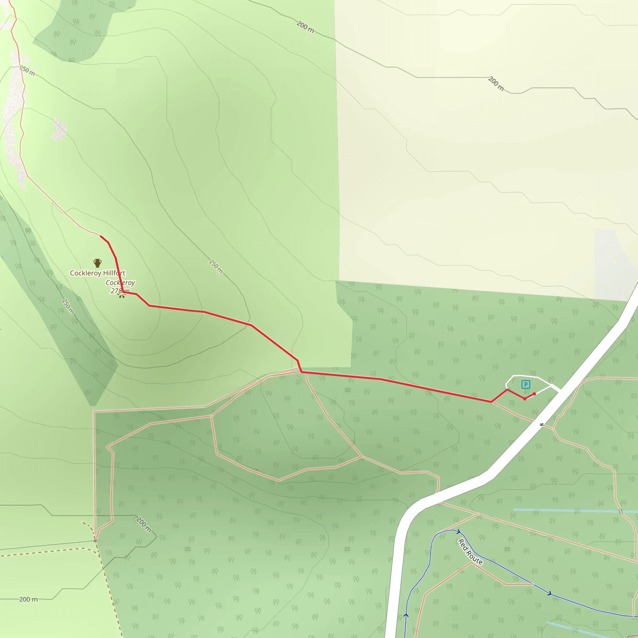 Cockleroy Hill Walk mobile static map
