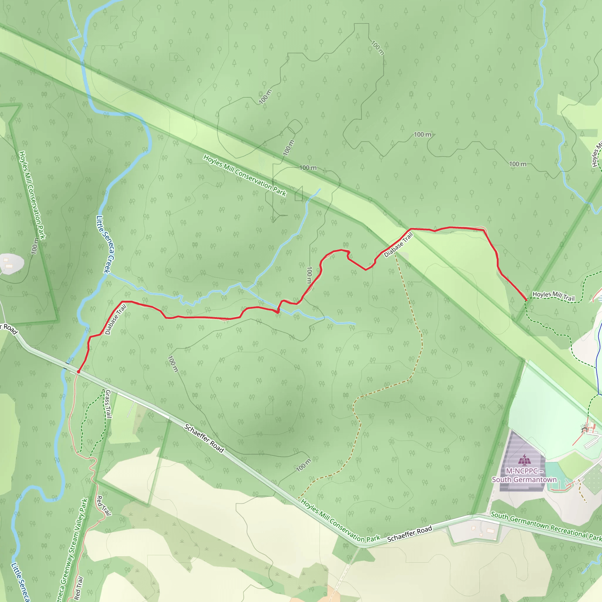 Diabase Trail mobile static map