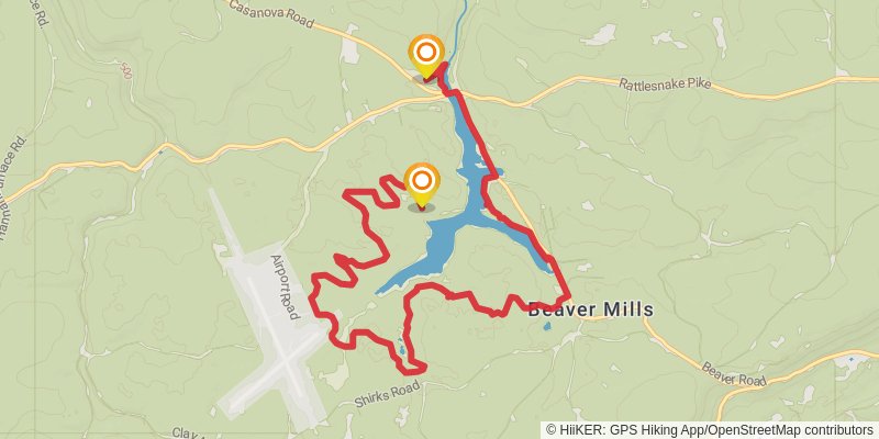 Black Moshannon State Park Loop stage 2 Map