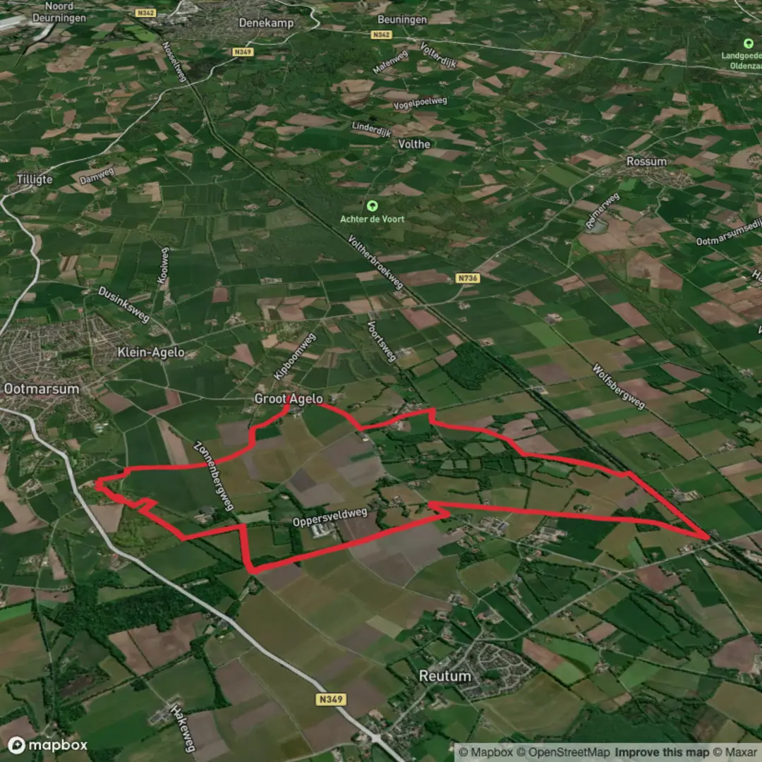 An image depicting the trail Gemeente Loop and its surrounding area.