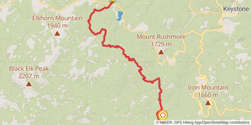 Centennial Trail - South Dakota stage 8 Map