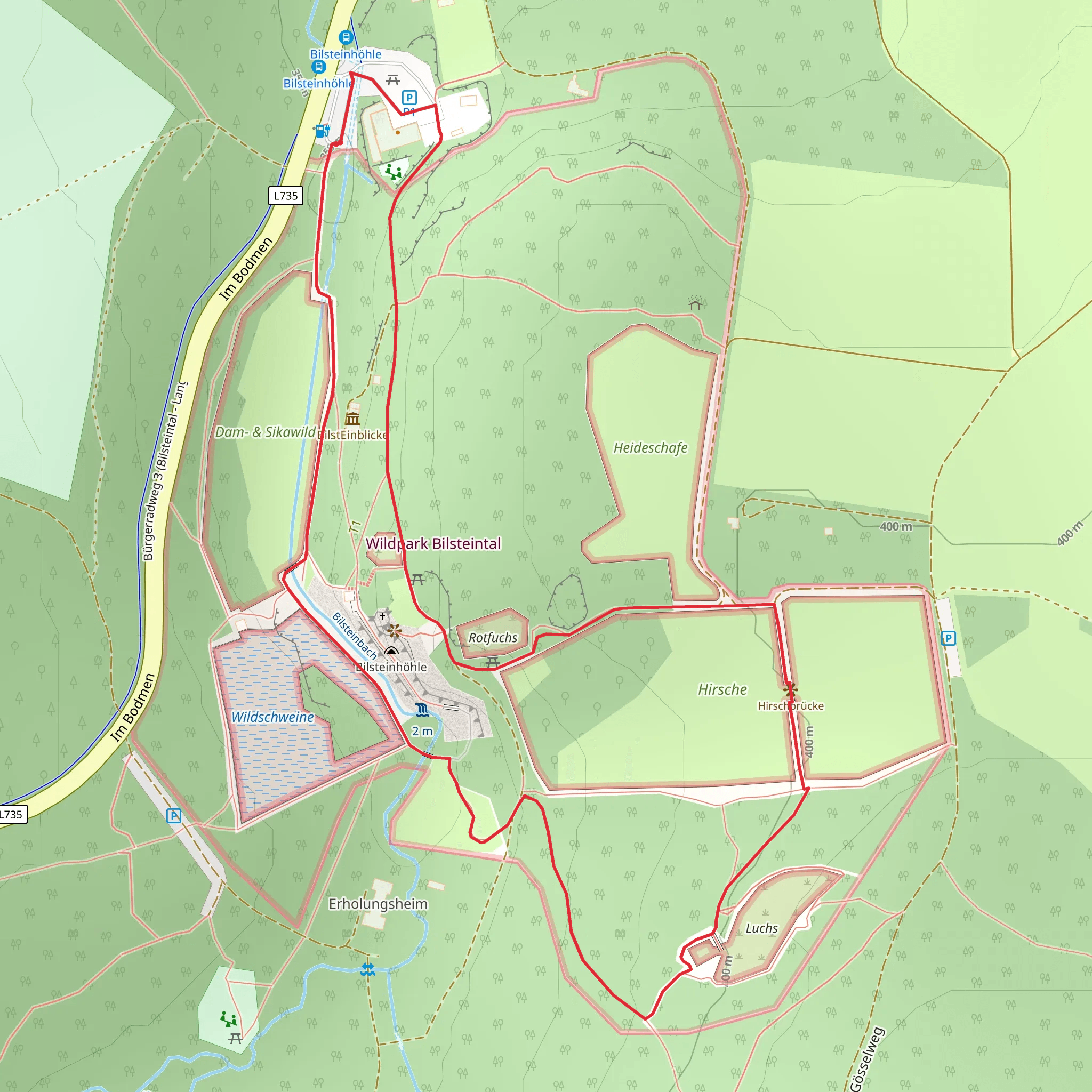 Hirsche Loop via Sauerland Waldroute mobile static map