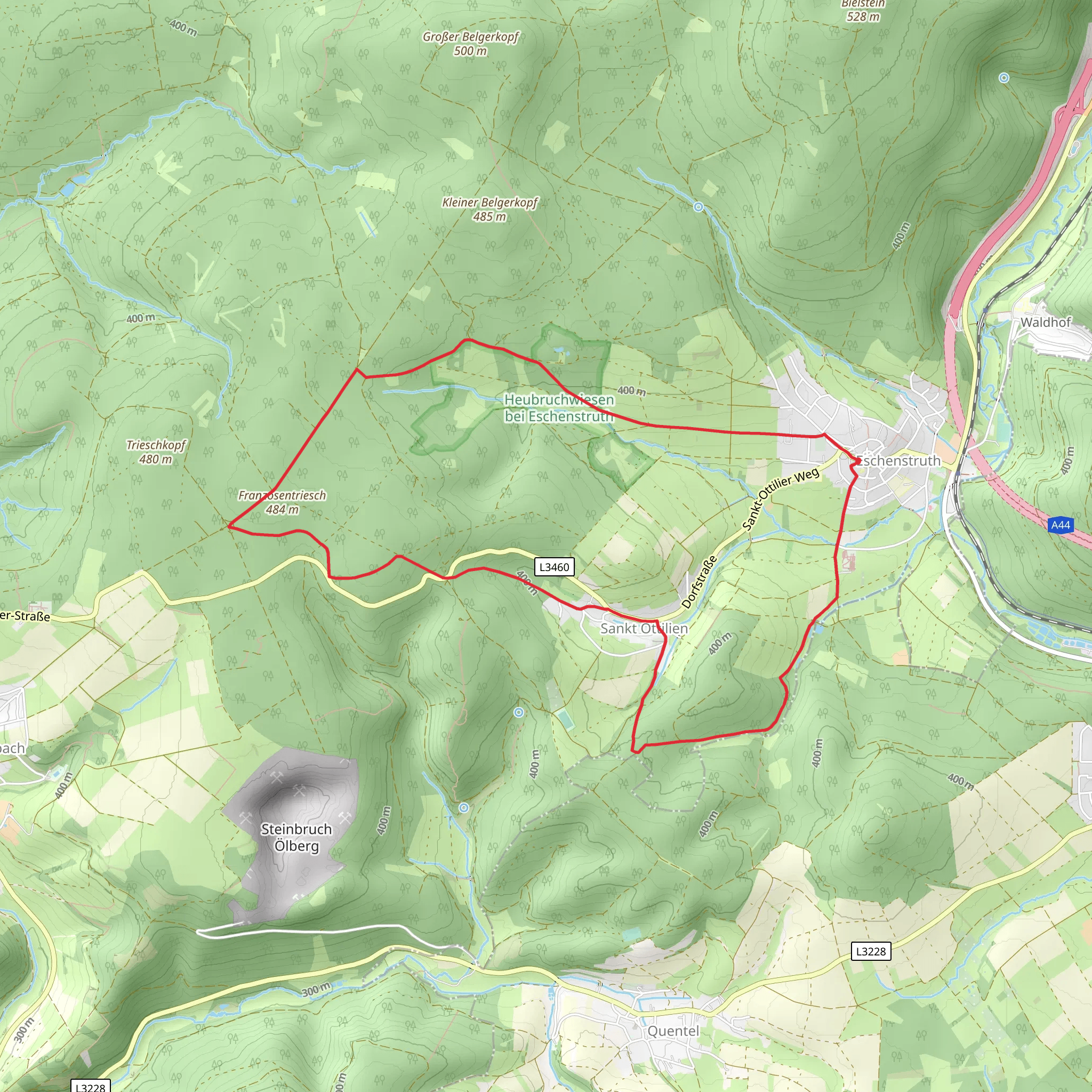 Helsa - Eschenstruth E1 mobile static map