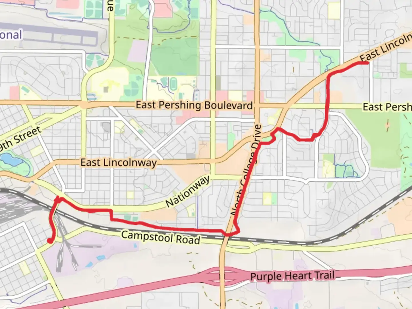 An image depicting the trail Sun Valley Greenway and its surrounding area.